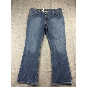 Carhartt Traditional Fit Boot Cut Jeans Womens 18x30 Blue Denim workwear Western